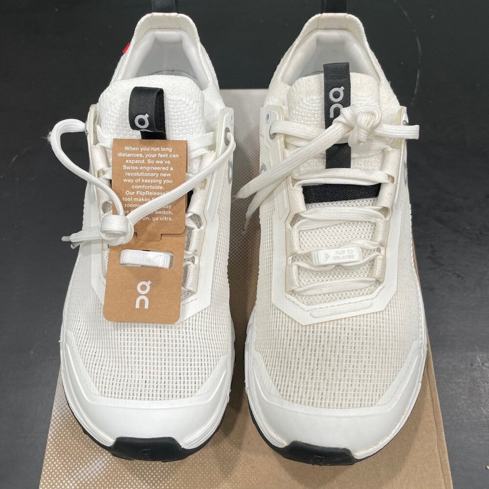 On Running Women's White and Black Cloudventure Athletic Shoes - Picture 4 of 12